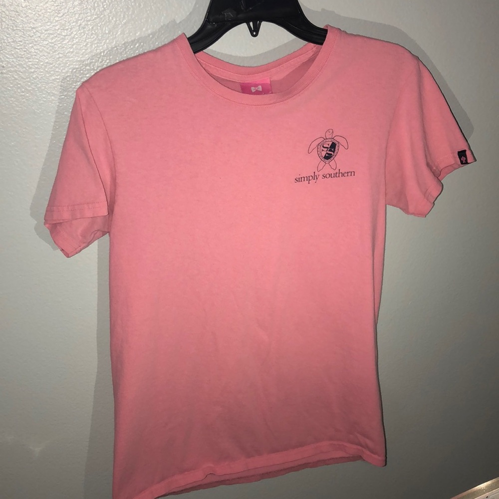 Pink simply southern tee shirt